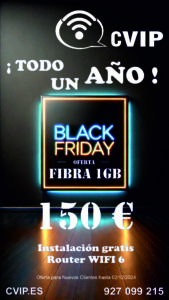 Fibra Optica CVIP BLACK FRIDAY 2024