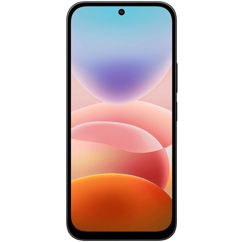 Xiaomi Redmi 17 5G negro visto de frente, con la pantalla de 6,9 pulgadas encendida